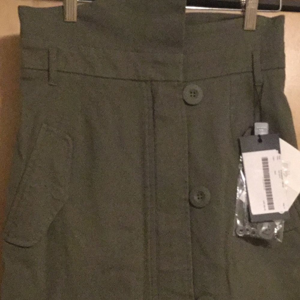 MAX MARA Virtus Zip Front Military Pencil Skirt - Picture 7 of 13